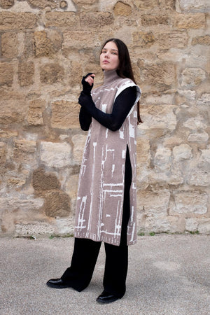 Тифлис - Длинный жилет из шерсти