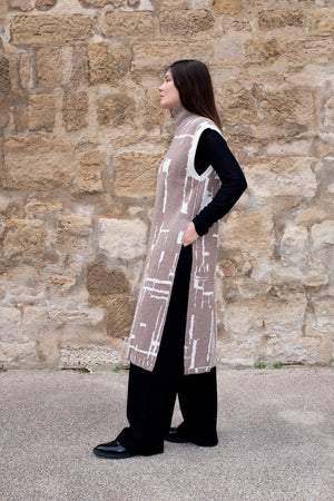 Тифлис - Длинный жилет из шерсти