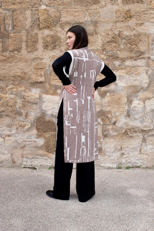 Тифлис - Длинный жилет из шерсти