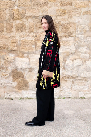 Kingston - Short Cotton Jacquard Cardigan