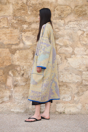 Majorelle - Long Cotton Jacquard Cardigan - ZALIVAKO