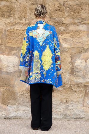 Majorelle - Short Cotton Jacquard Cardigan - ZALIVAKO