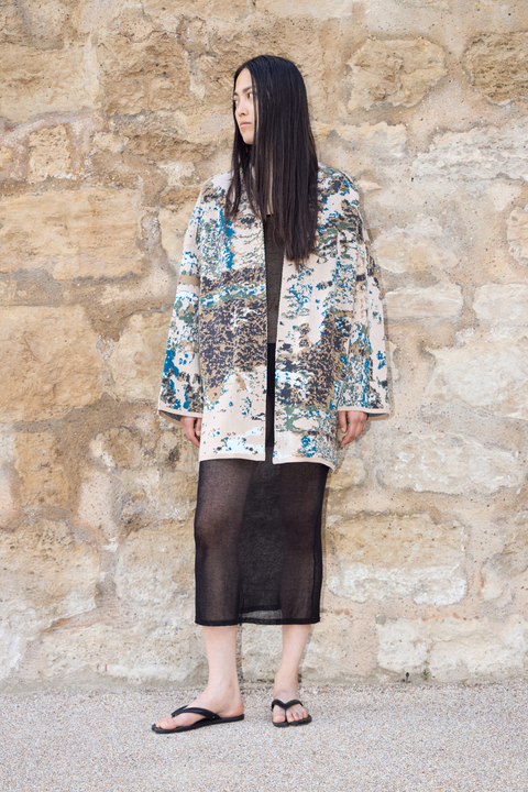 The FOG - Lightweight Short Cotton Jacquard Kaftan