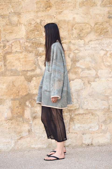 The FOG - Lightweight Short Cotton Jacquard Kaftan