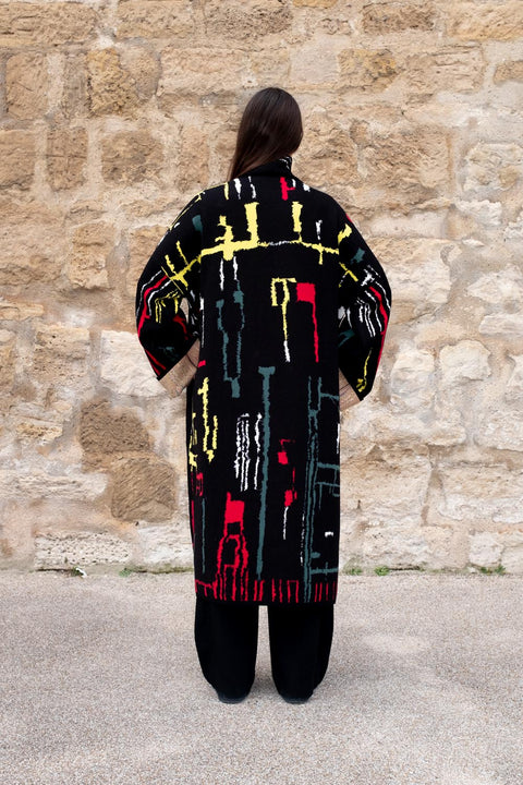 The KINGSTON - Lightweight Long Cotton Jacquard Kaftan - ZALIVAKO