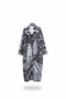 Arabesque - Long Cotton Jacquard Cardigan - ZALIVAKO