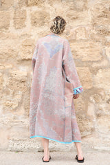 Formentera - Long Cotton Jacquard Cardigan - ZALIVAKO