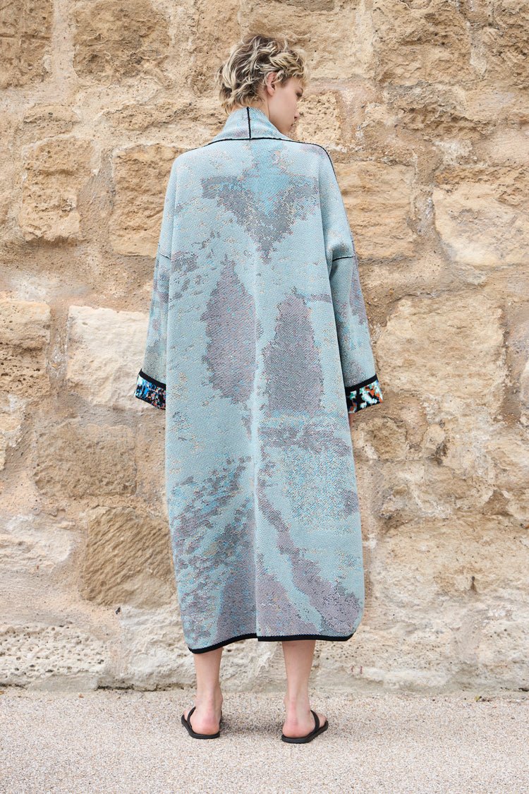 Long Knitted Cotton Kaftan Online New York Zalivako ZALIVAKO