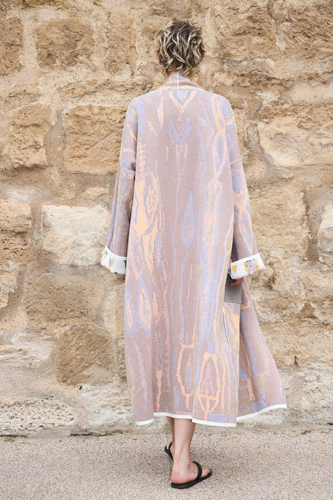 The RIO - Long Cotton Jacquard Kaftan - ZALIVAKO