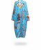 The FORMENTERA - Lightweight Long Cotton Jacquard Kaftan - ZALIVAKO
