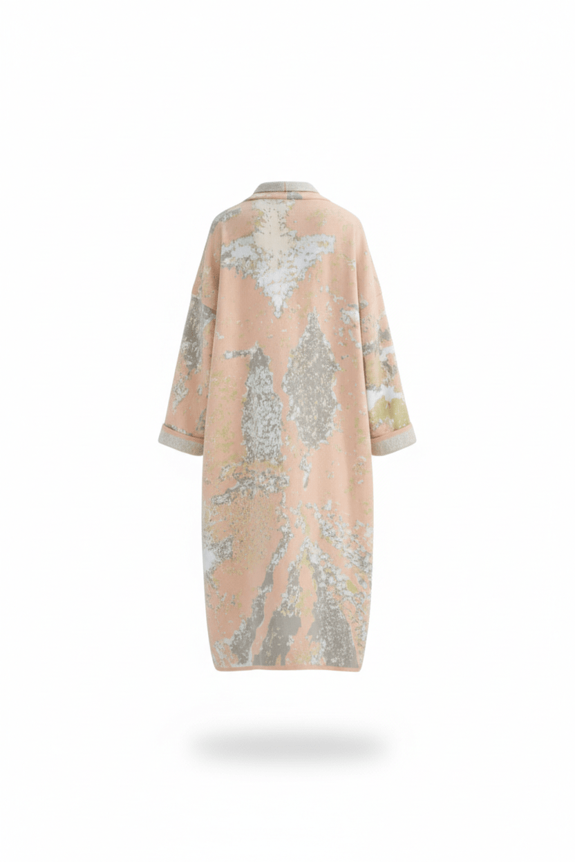 The JAIPUR - Lightweight Long Cotton Jacquard Kaftan - ZALIVAKO