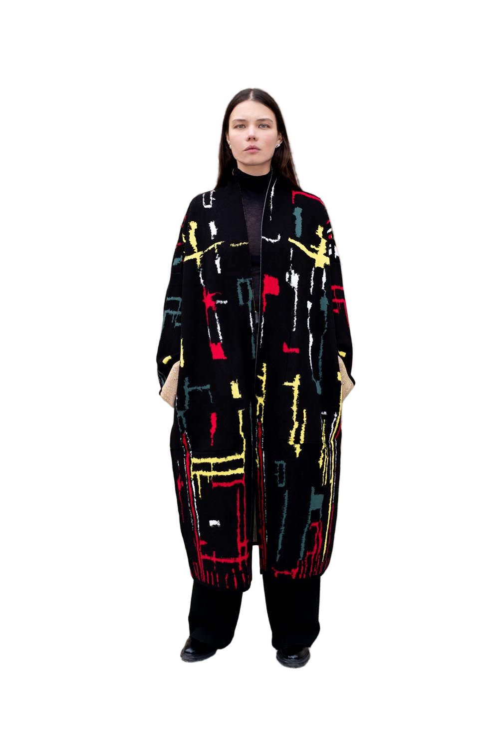 The KINGSTON - Lightweight Long Cotton Jacquard Kaftan - ZALIVAKO