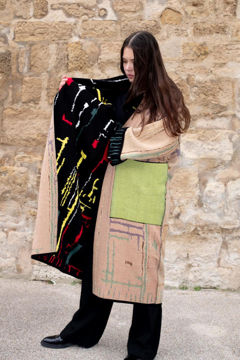 The KINGSTON - Lightweight Long Cotton Jacquard Kaftan - ZALIVAKO