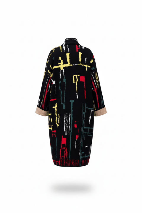 The KINGSTON - Lightweight Long Cotton Jacquard Kaftan - ZALIVAKO