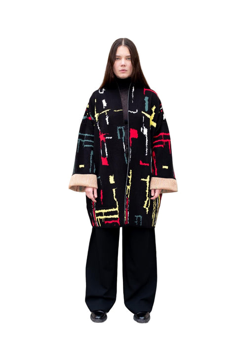 The KINGSTON - Lightweight Short Cotton Jacquard Kaftan - ZALIVAKO