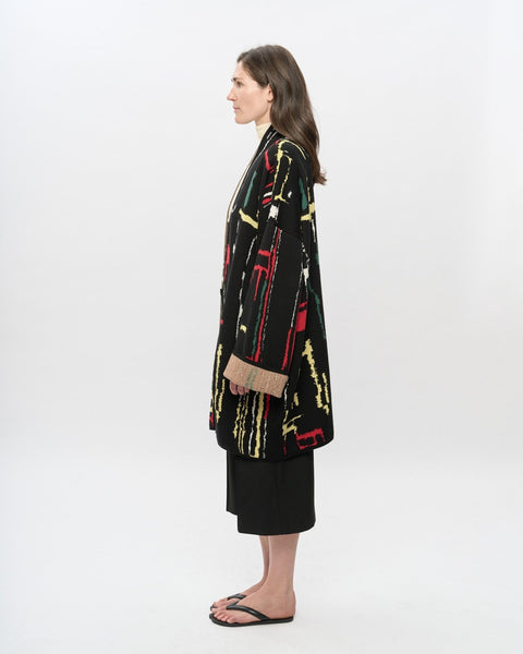 The KINGSTON - Lightweight Short Cotton Jacquard Kaftan - ZALIVAKO
