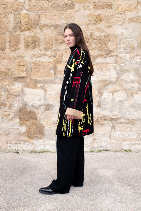 The KINGSTON - Lightweight Short Cotton Jacquard Kaftan - ZALIVAKO