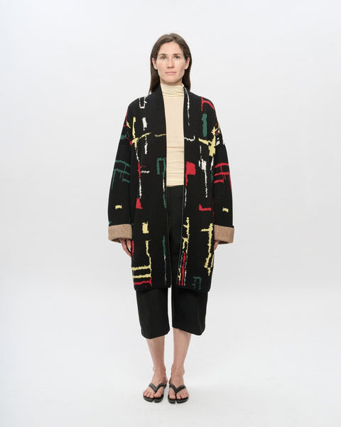 The KINGSTON - Lightweight Short Cotton Jacquard Kaftan - ZALIVAKO