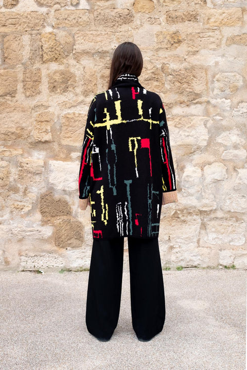 The KINGSTON - Lightweight Short Cotton Jacquard Kaftan - ZALIVAKO