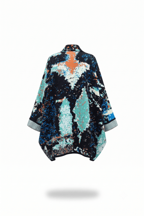The NEW YORK - Lightweight Short Cotton Jacquard Kaftan - ZALIVAKO