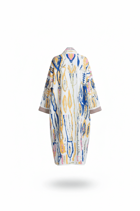 The RIO - Long Cotton Jacquard Kaftan - ZALIVAKO